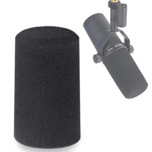 youshares sm7b pop filter for shure sm7b mic, sm7b windscreen compatible with shure sm7b dynamic vocal microphone. rk345 and a7ws windscreen replacement