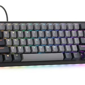 Drop ALT Mechanical Keyboard — 65% (67 Key) Gaming Keyboard, Hot-Swap Switches, Programmable Macros, RGB LED Backlighting, USB-C, Doubleshot PBT, Aluminum Frame (Halo True, Black)