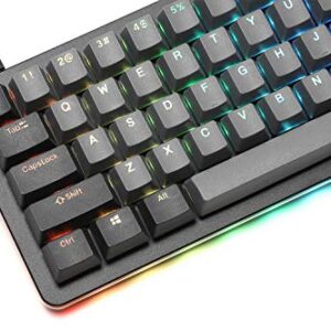 Drop ALT Mechanical Keyboard — 65% (67 Key) Gaming Keyboard, Hot-Swap Switches, Programmable Macros, RGB LED Backlighting, USB-C, Doubleshot PBT, Aluminum Frame (Halo True, Black)