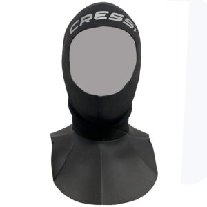 cressi solo hood w/bib 2 mm, black, xl