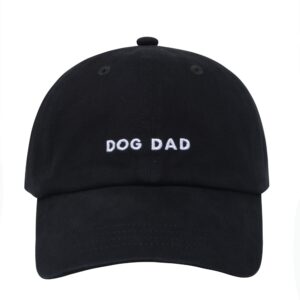 Hatphile 6 Panel Soft Embroidery Dog Dad Hat Dog Mom Hat Adjustable Baseball Cap Dog Lover Gifts for Men/Women