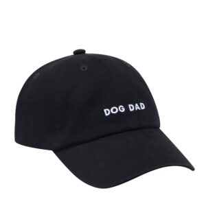 Hatphile 6 Panel Soft Embroidery Dog Dad Hat Dog Mom Hat Adjustable Baseball Cap Dog Lover Gifts for Men/Women