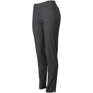 SLIM-SATION Women's Golf Regular Pull-On Straight-Leg Pant with Pockets (Charcoal, 14)