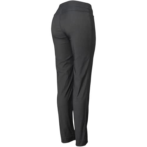 SLIM-SATION Women's Golf Regular Pull-On Straight-Leg Pant with Pockets (Charcoal, 14)