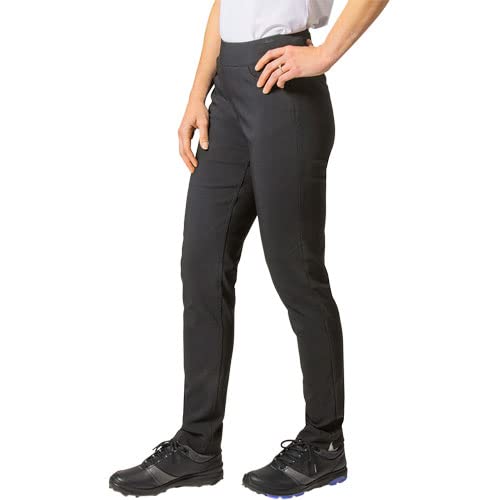 SLIM-SATION Women's Golf Regular Pull-On Straight-Leg Pant with Pockets (Charcoal, 14)