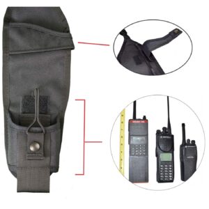 USH-300R Radio Shoulder Holster Right Side Chest Harness with an Adjustable Radio Pouch fits All Motorola ICOM Vertex Two Way Radios 4-3/4' up to 9" Tall. Made in The USA by Holsterguy.