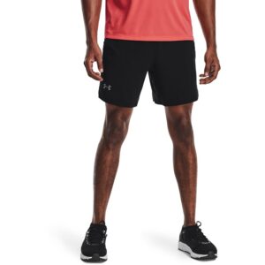 Under Armour mens Launch Run 7-inch Shorts , Black/Reflective , X-Large