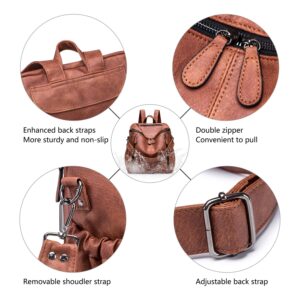 Roulens Women Backpack Purse Fashion Leather Large Ladies Shoulder Bags Travel Backpack Purse for Women