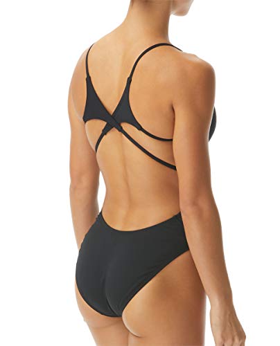 TYR Women's Durafast One Tetrafit Swimsuit, Black, 30