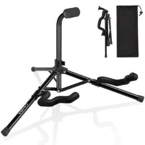 cahaya guitar stand acoustic floor folding guitar holder stand tripod metal universal for acoustic classical electric guitars bass ukulele violin banjo mandolin cy0242