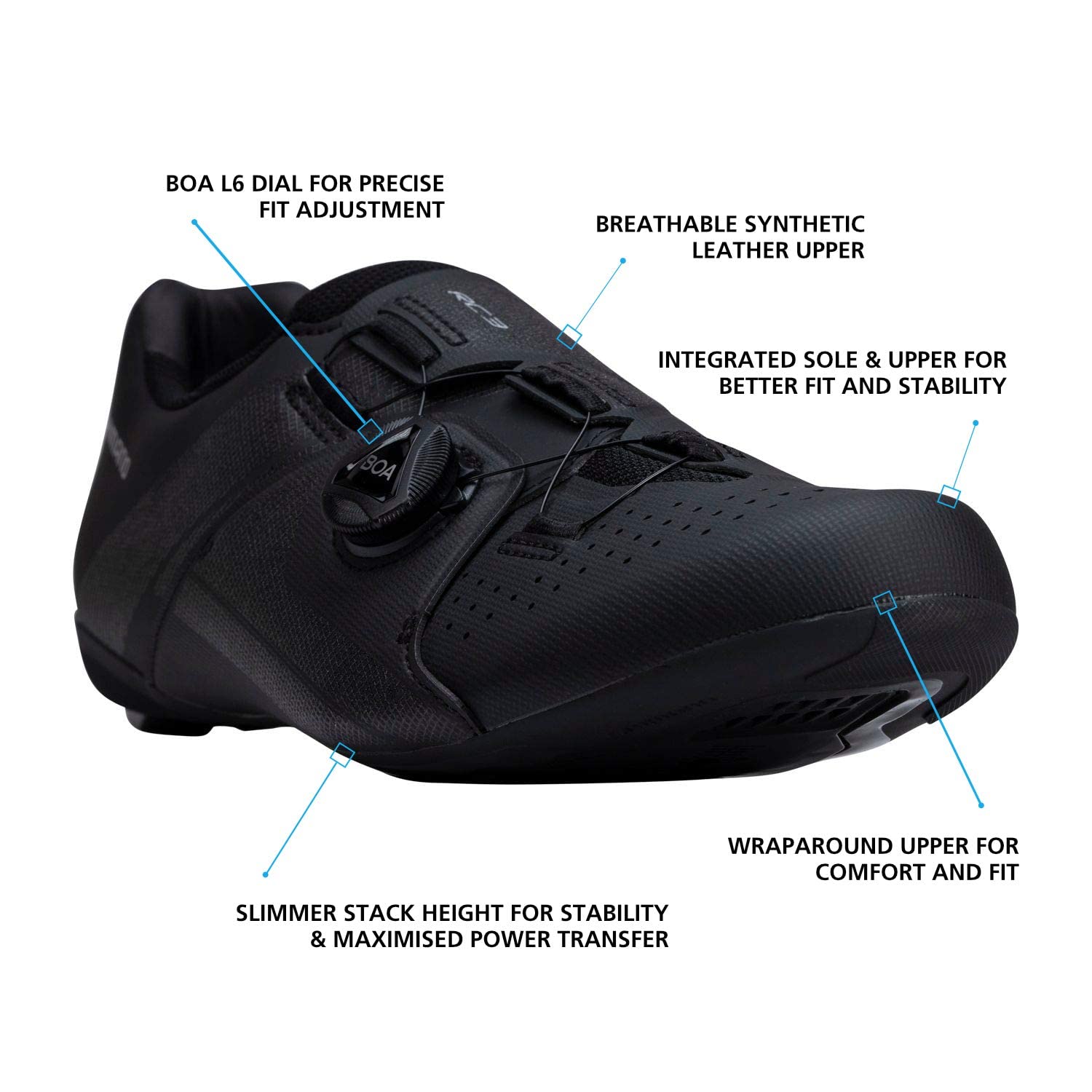 SHIMANO SH-RC300 Value-Packed Road Cycling Shoe, Black, 10-10.5 Men (EU 45)