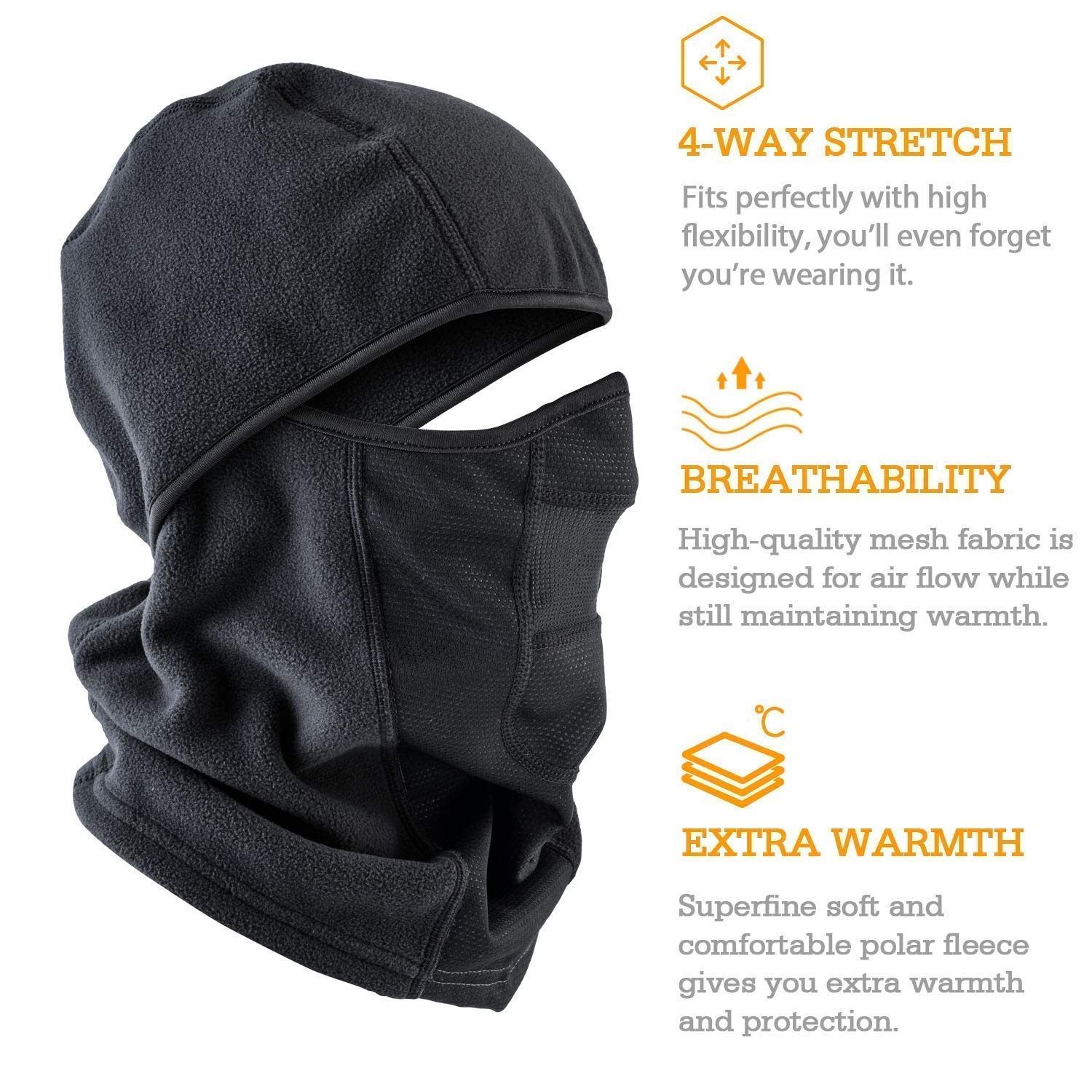 AstroAI Sun and UV Protection Balaclava and Windproof Ski Mask Bundle