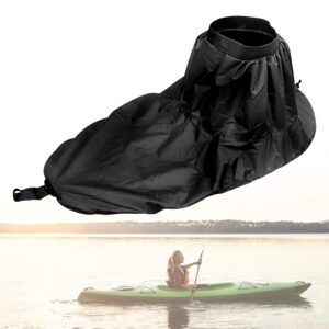 health gear kayak spray skirt, kayak spray cover, waterproof canoe skirt cover accessories for sit inside kayaks(black)