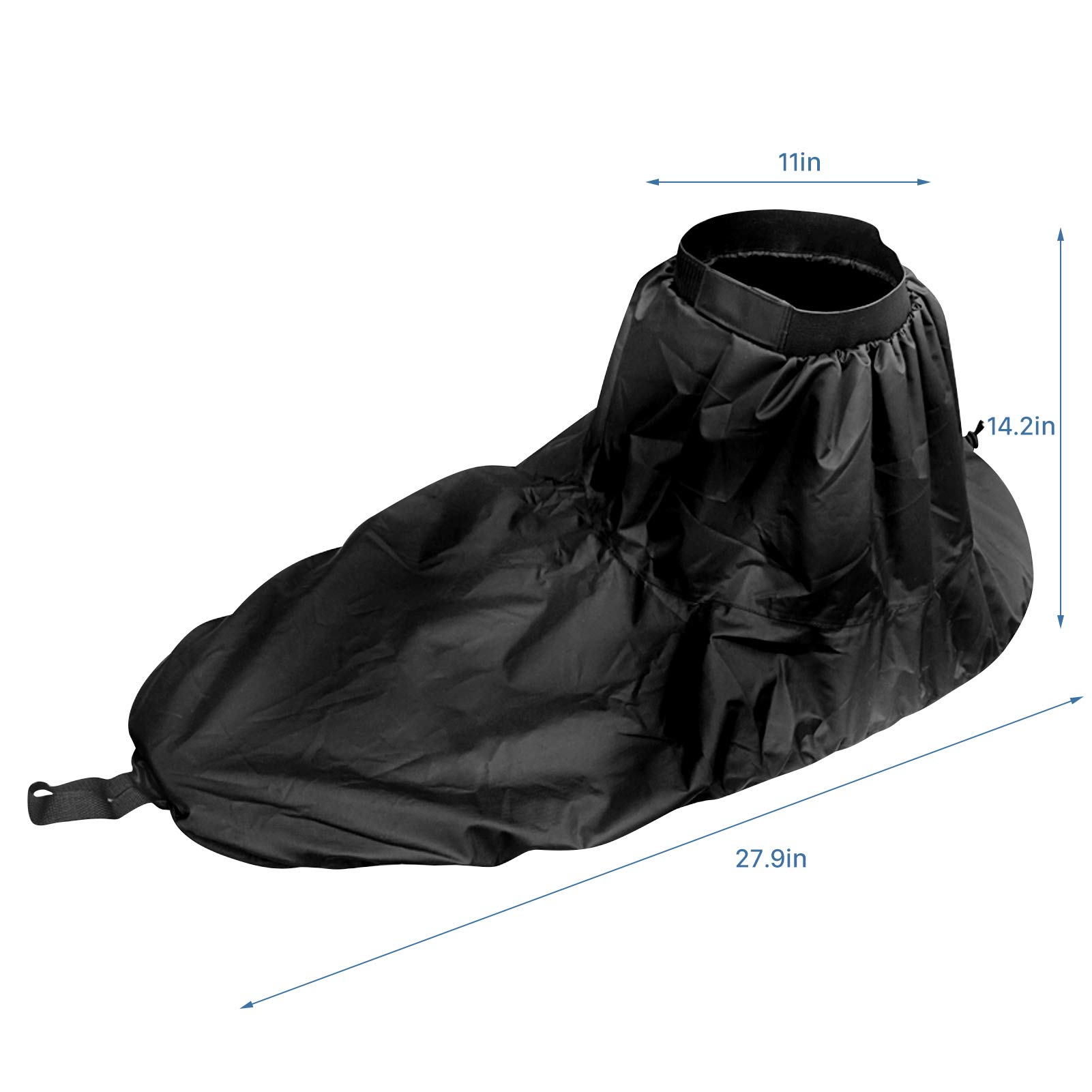 Health Gear Kayak Spray Skirt, Kayak Spray Cover, Waterproof Canoe Skirt Cover Accessories for Sit Inside Kayaks(Black)