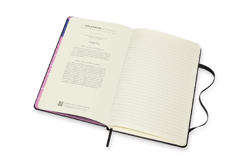 Moleskine Limited Edition Studio Collection Notebook, Hard Cover, Large (5" x 8.25"), Ruled/Lined, Yukai Du, 240 Pages