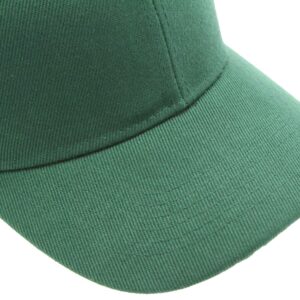 AZTRONA Baseball Cap Men Women - Adjustable Plain Sports Fashion Quality Hat, DGN Dark Green