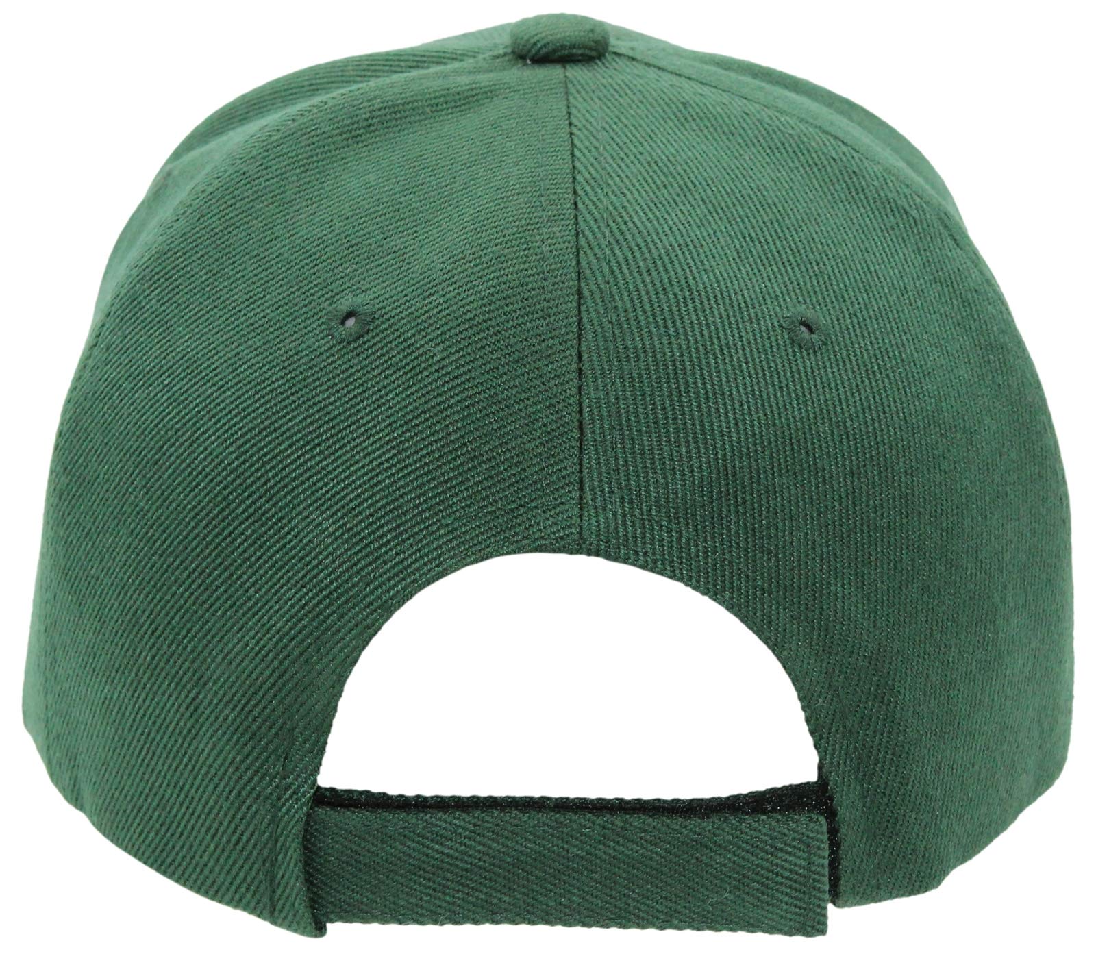 AZTRONA Baseball Cap Men Women - Adjustable Plain Sports Fashion Quality Hat, DGN Dark Green