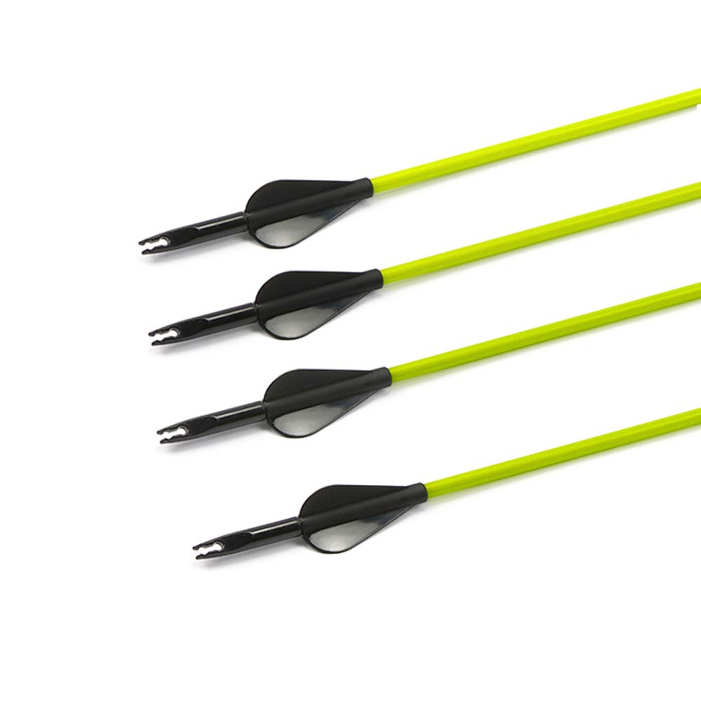 ZSHJGJR 30 Inch Archery Fiberglass Arrow Spine 600 Arrow Hunting Target Practice Arrow for 10-30 Lbs Recurve Straight Compound Bow 6 or 12pcs (6pcs)