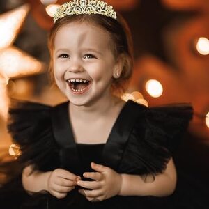 Crystal Tiara Crown with Combs