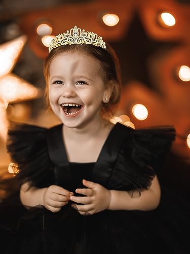 Crystal Tiara Crown with Combs