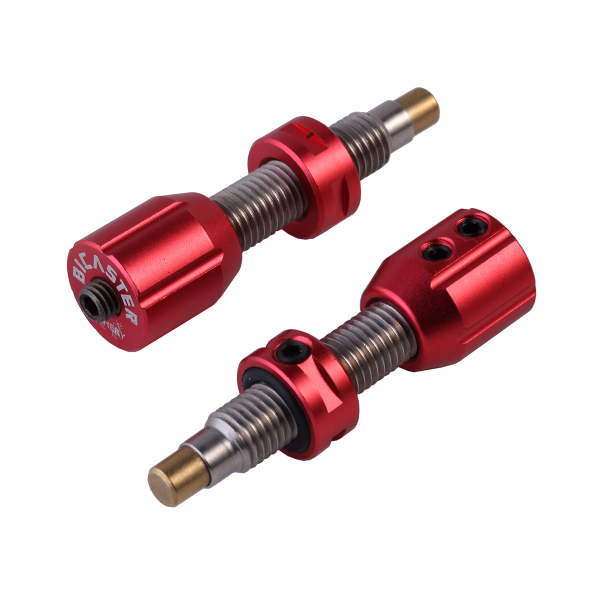 BICASTER Archery Screw-in Pressure Button Adjustable Cushion Plunger Cooper Thread for Recurve Bows (Red)