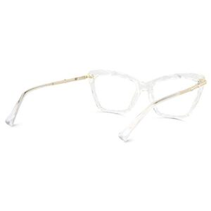 Zeelool Crystal Cat Eye Blue Light Blocking Glasses for Women Juliet VFP0270-04B Crystal