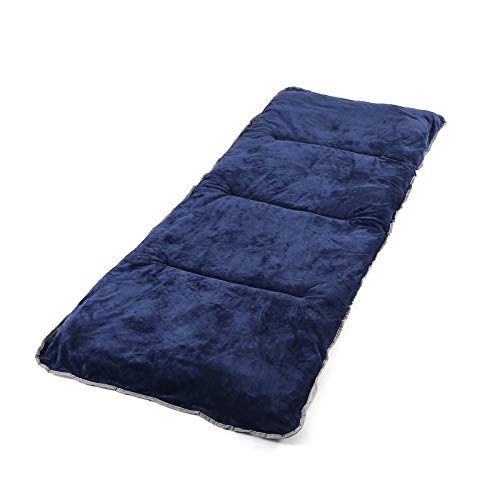 Favorland Camping Sleeping Pad Cot Pads Mattress Mat Outdoor XL Soft Comfortable Polyester 75"x29" Lightweight Foldable for Hiking Backpacking Traveling (NBlue)