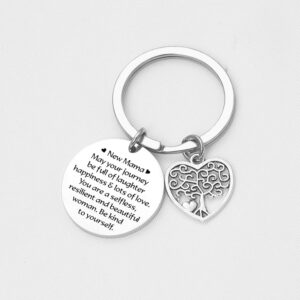 Expecting mother Gift Baby Announcement Gift for New Mom Keychain New mother Jewelry pregnancy Keychain pregnancy Jewelry mother to be Gift baby shower Jewelry Expectant mom Keychain