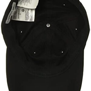 Lacoste Mens Sport Solid Taffeta Side Croc Hat, Black, One Size