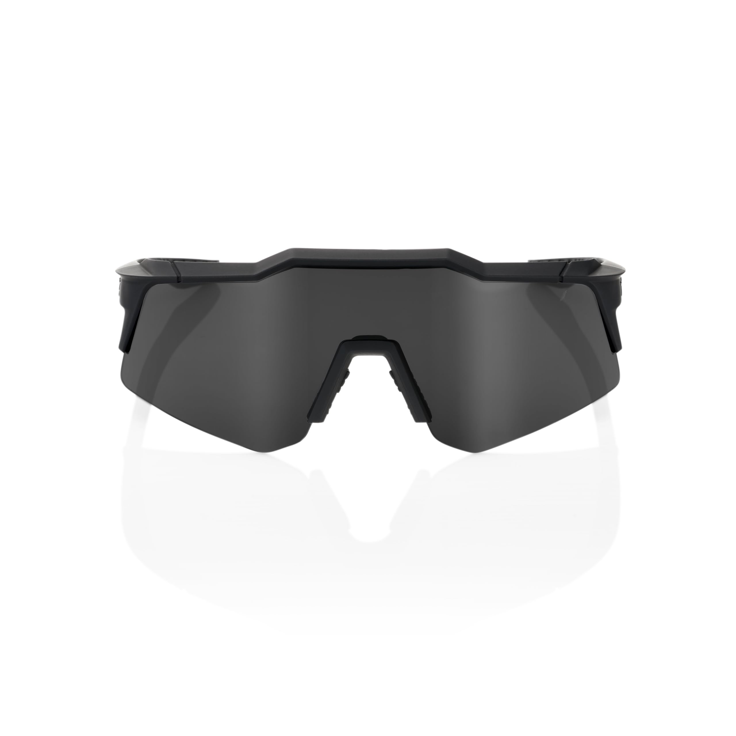 100% Speedcraft XS Sport Performance Sunglasses - Sport and Cycling Eyewear (SOFT TACT BLACK - Smoke)