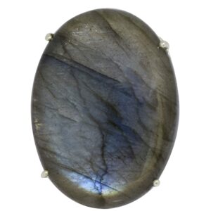 Shine Jewel 925 Sterling Silver Labradorite Single Stone Prong Set Cabochon Ring (12)