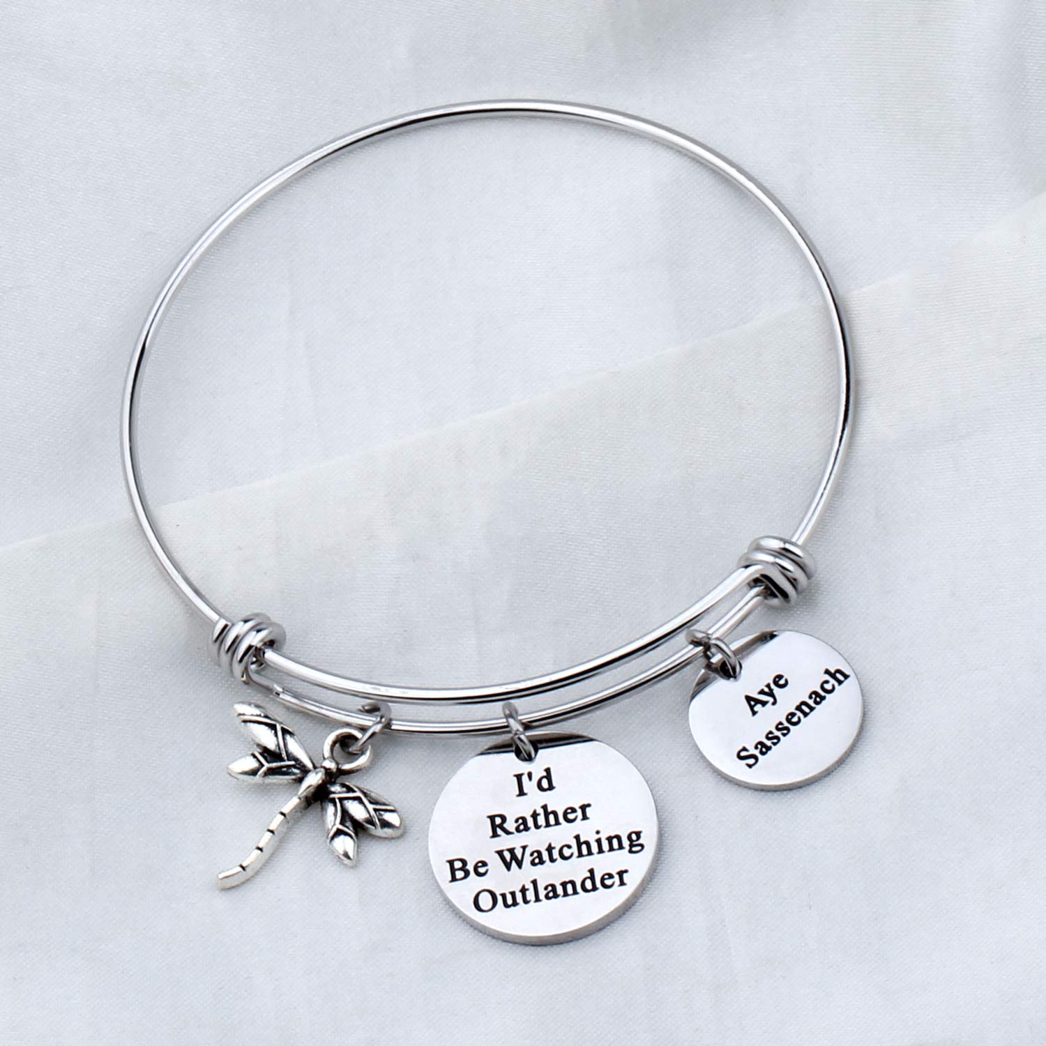 TGBJE TV Show Inspired Gifts I’d Rather Be Watching Bracelet Dragonfly Charm Bracelet (lander Bracelet)