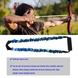 FOSER Archery Band Open Bow Resistance Trainer Arm Strength Training Bow Training Tensioner Archery Fitness Machine (30LBs)