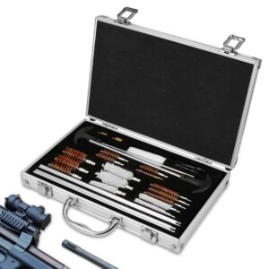 kocaso gun cleaning kit, gun cleaning supplies for pistol, rifle, shotgun, handgun, universal gun brush for most guns, 45, 10, 410, 22, 9mm, 12 gauge, etc