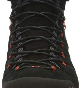 Salewa Men's Alp Mate Mid Waterproof Trekking & Hiking Boot - Black Out/Fluo Orange - 10