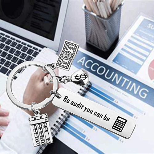 WSNANG Accountant Jewelry Be Audit You Can Be Keychain Auditor Gift Accounting Major Gifts CPA Graduation Gift (Be Audit Keychain)