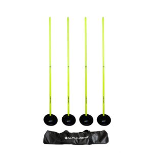 Gear FC Speed and Agility Turf Training Poles (Yellow)