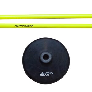 Gear FC Speed and Agility Turf Training Poles (Yellow)