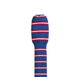 Scott Edward Knit Hybrid Golf Club Covers Fits Hybrids/UT Classical Fine Stripes with Long Neck Funny and Fresh Colors (Blue Red Fine Stripes)