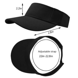 Marrywindix 5 Pieces Sport Wear Athletic Visor Sun Sports Visor Hat Visor Adjustable Cap for Women and Men