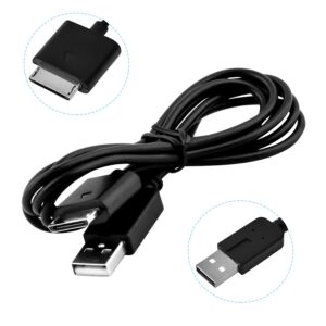 Compatible for PSP Go Charger Cable, Data and Charging Cable Fit for Sony PSP Go 2 in 1 USB 2.0 Data Sync Transfer and Power Charger Cable Cord & Ultra Clear Guard Film 1 Pack WPAICHENG