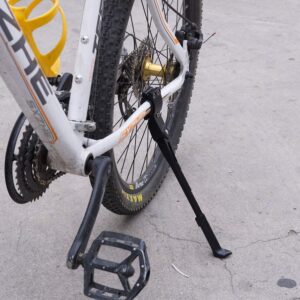 BESPORTBLE Bike Side Stand Kickstand Bike Holder Rear Side Stand Bike Mount bycicles se Bike Accessories Rear Wheel Holder Bike Bicicleta Cycle Foot Brace Fat Bike Side Support Pendant Metal