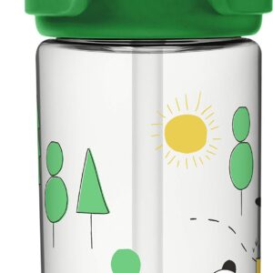 Eddy+ Kids BPA-Free Water Bottle with Straw, 14oz, Playful Pandas