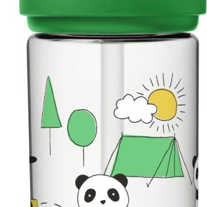 Eddy+ Kids BPA-Free Water Bottle with Straw, 14oz, Playful Pandas