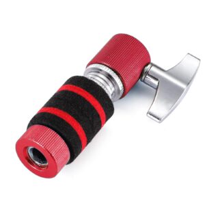 Facmogu Standard Hi-Hat Clutch, Fit for 7mm Rod, Aluminum Alloy Hi Hat Clutch Hi-hat Stand Post Jazz Drum Clutch for Hi Hat Drop Clutch Cymbal Jazz Drum Parts Accessories - Red