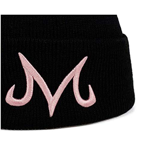 Jun New Brand Majin Buu Winter Hat Cotton Knitted Hat Knitted Beanie Hat for Pink Black (Pink)