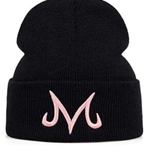 Jun New Brand Majin Buu Winter Hat Cotton Knitted Hat Knitted Beanie Hat for Pink Black (Pink)