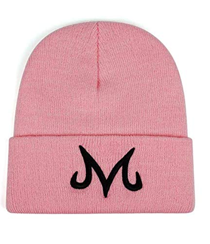 Jun New Brand Majin Buu Winter Hat Cotton Knitted Hat Knitted Beanie Hat for Pink Black (Pink)