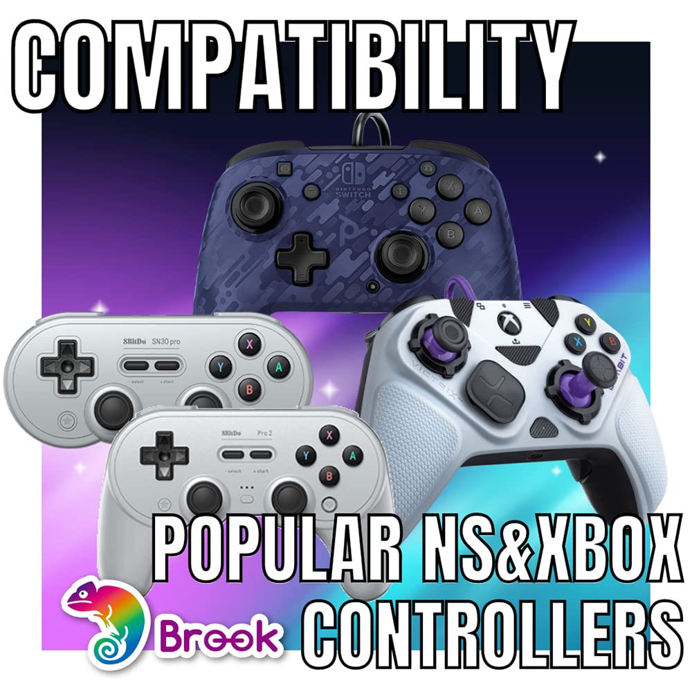 Brook Wingman XE Support Xbox 360 Xbox One Xbox Elite Xbox Elite Series 2 Controller to PS4 Console Super Converter Gaming Adapter Turbo and Remap