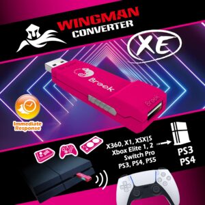 Brook Wingman XE Support Xbox 360 Xbox One Xbox Elite Xbox Elite Series 2 Controller to PS4 Console Super Converter Gaming Adapter Turbo and Remap